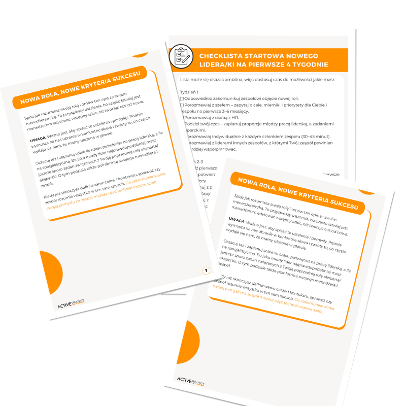 Ebook Start lidera - checklista na pierwsze 4 tygodnie okladka – Active Strategy (1)